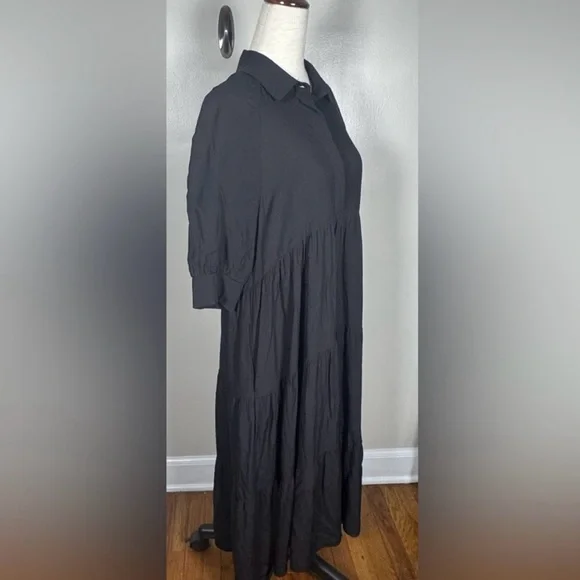 NATURAL LIFE Black Rebecca Midi Dress - Picture 2 of 6